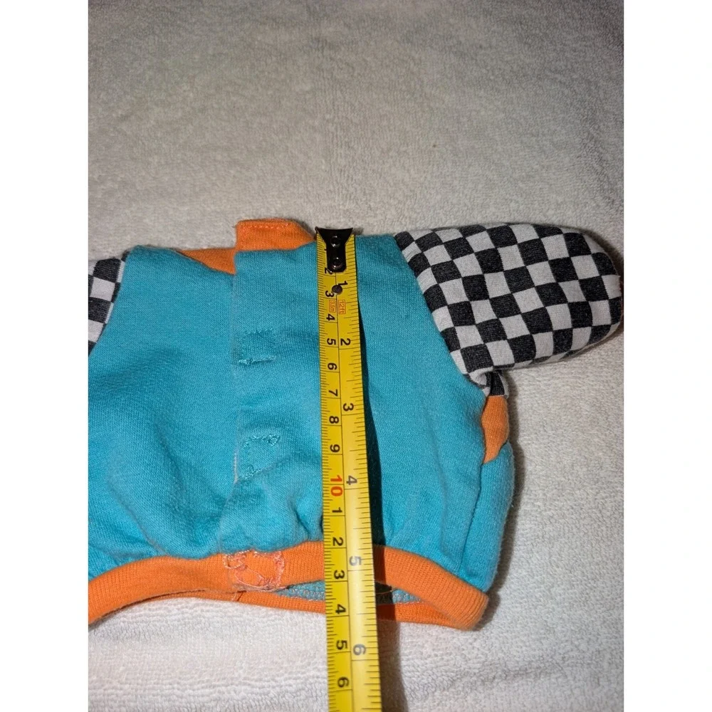 Vintage CPK Kids Doll Jacket Shirt Top Clothes Outfit Checkerboard Neon Retro...